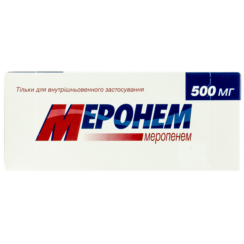 Меронем пор. д/р-ну д/ін. 500мг фл. №10